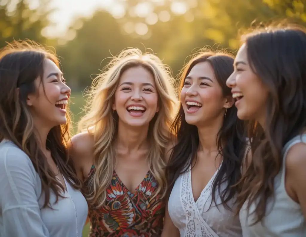 A joyful group of diverse women with the quote “Here’s to strong women — may we know them, may we be them, may we raise them.