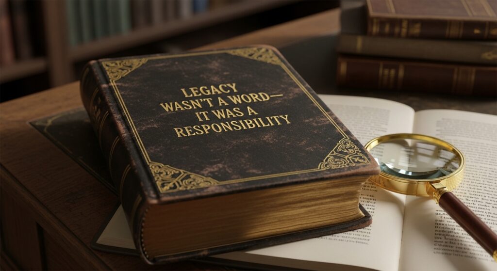 Legacy Wasn’t a Word—It Was a Responsibility