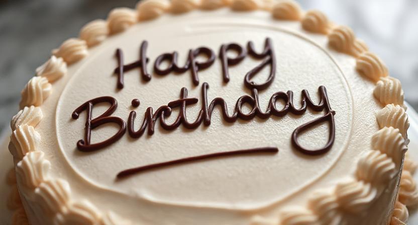 Birthday cake with special quote for granddaughter.