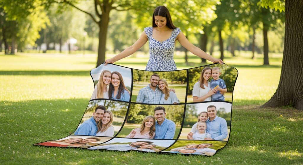 Image showing a personalized birthday gift prepared by a grandmother