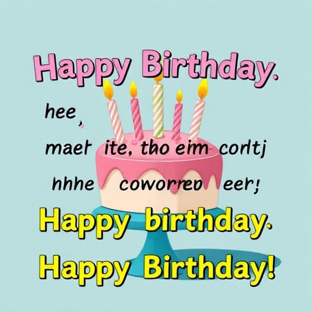 happy birthday wishes for coworker