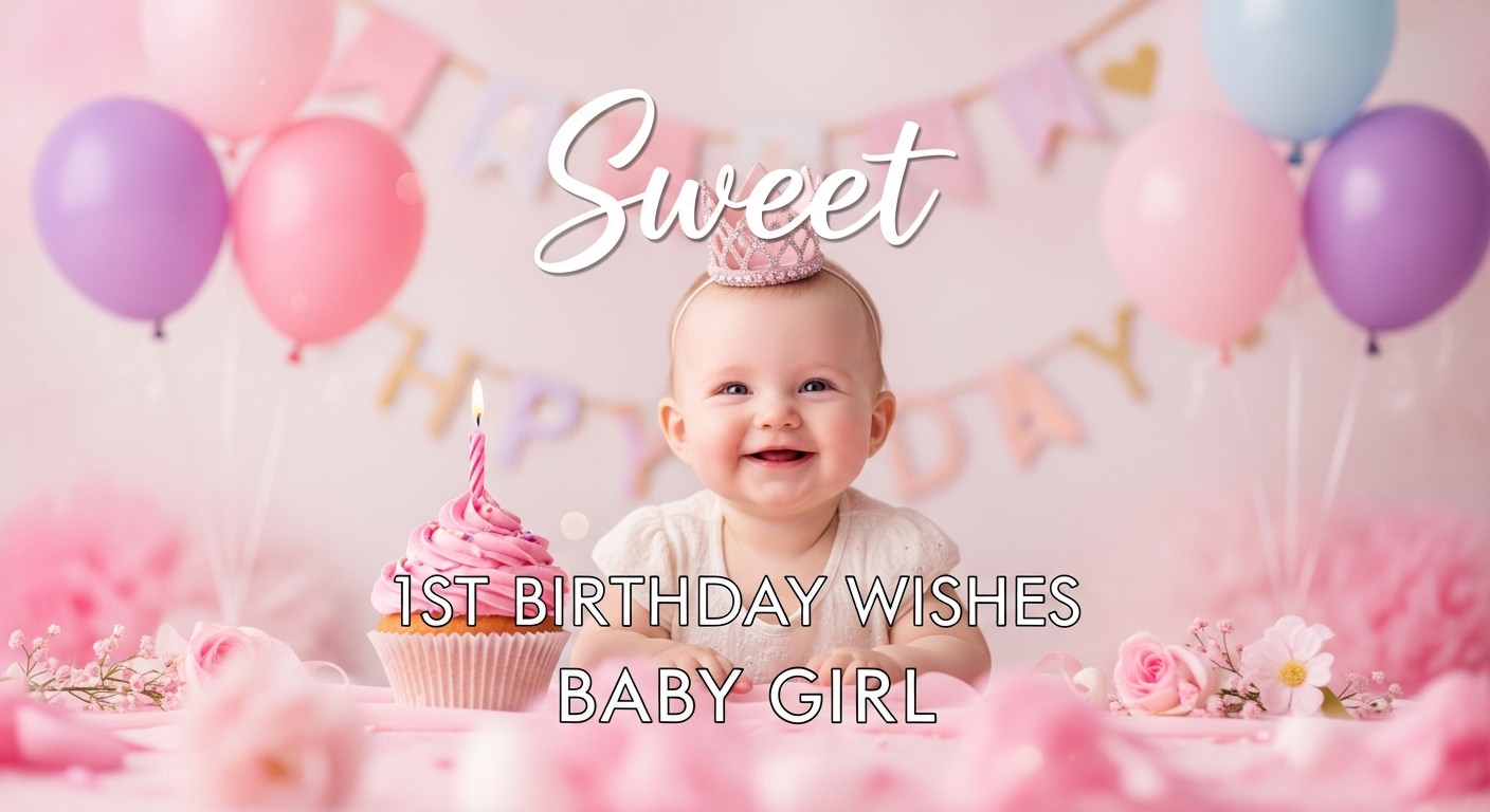 1st birthday wishes for baby girl
