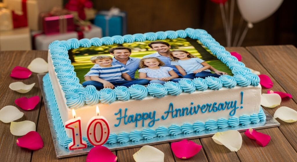 “birthday cake with name and photo design