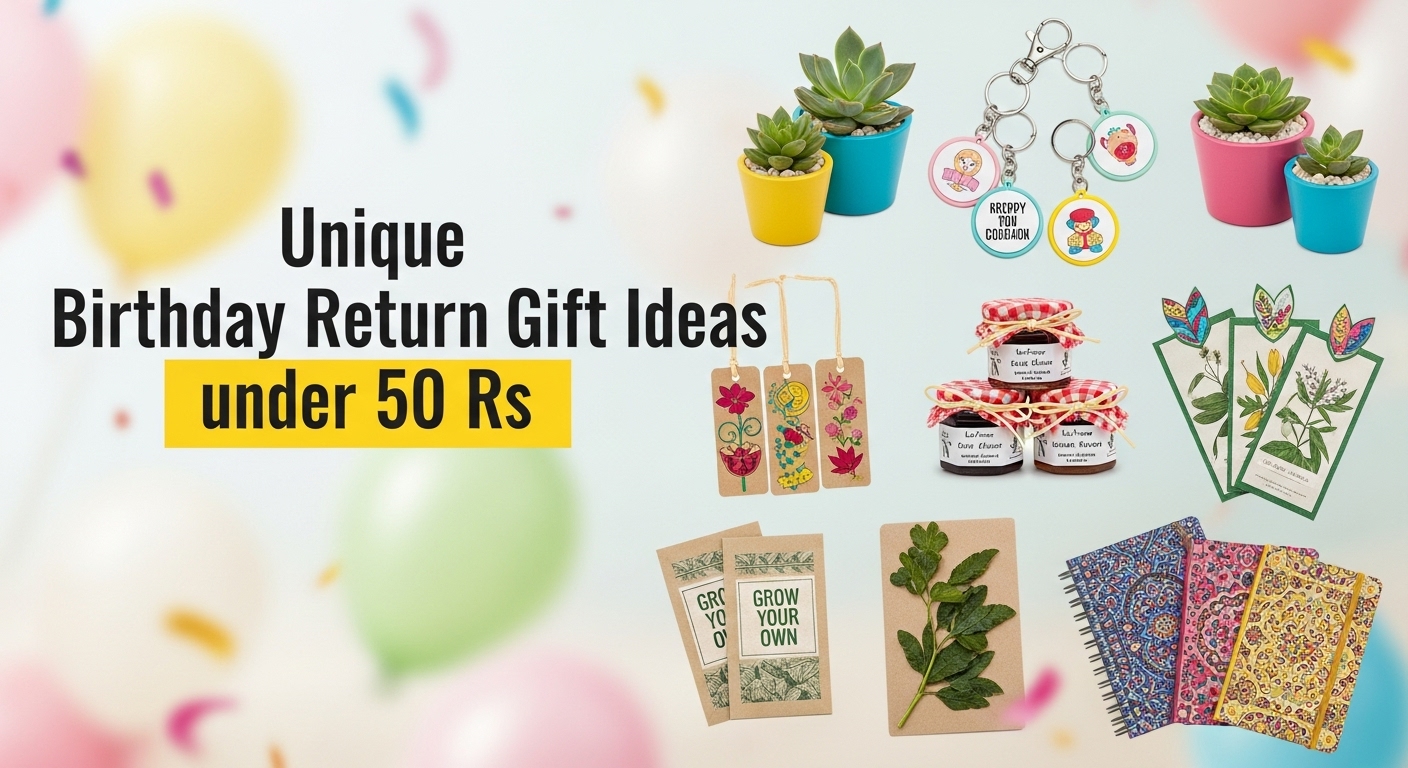 Unique Birthday Return Gift Ideas for 50 Rs