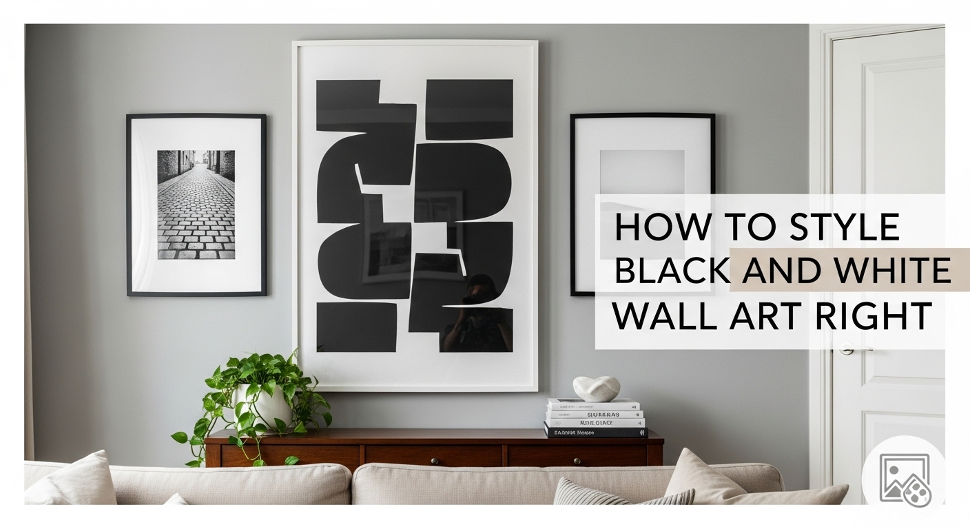 black and white wall art