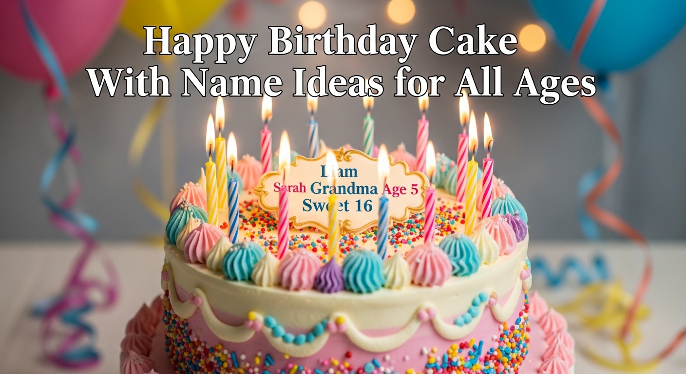 Happy Birthday Cake With Name Ideas for All Ages