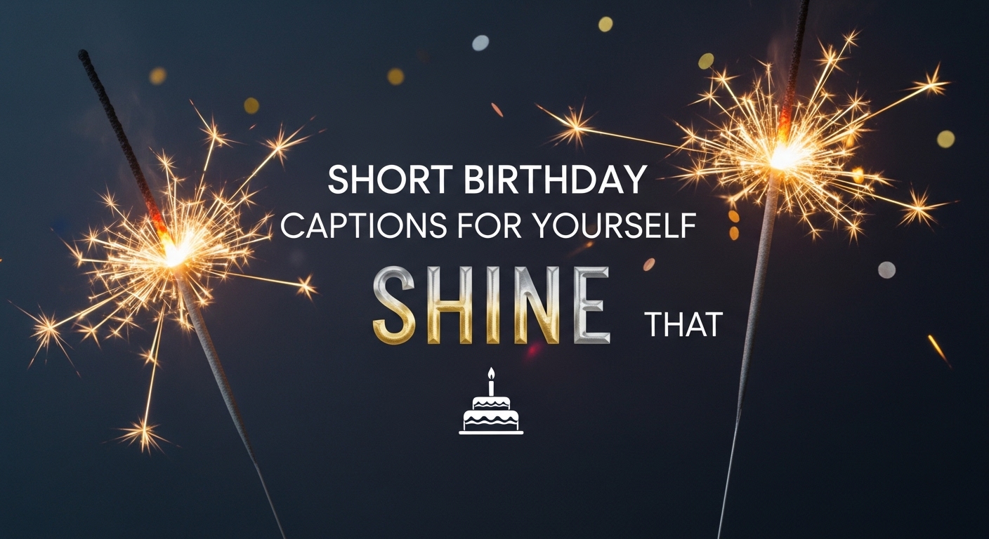 short birthday captions for yourself