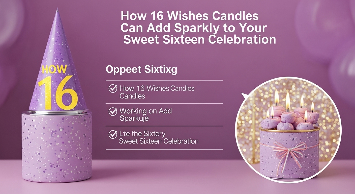 How 16 Wishes Candles Can Add Sparkle to Your Sweet Sixteen Celebration