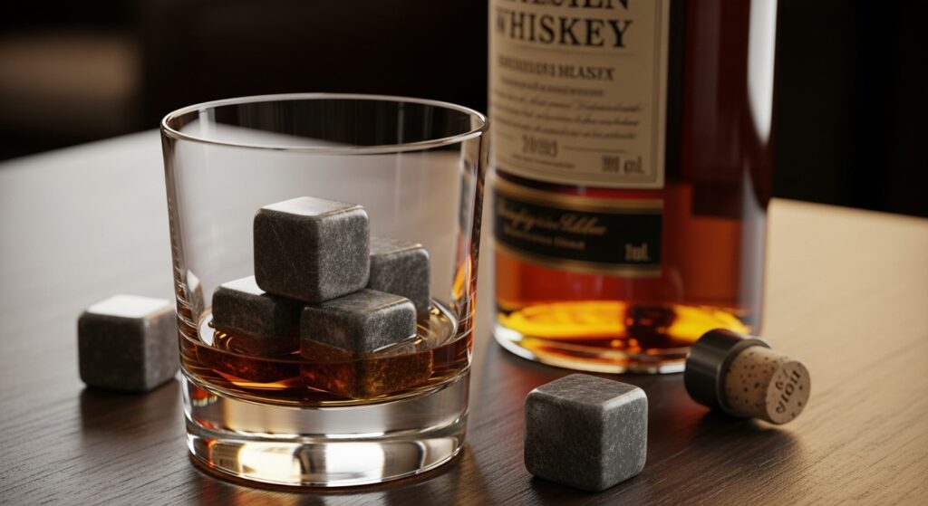 affordable yet stylish whiskey stones for dad)